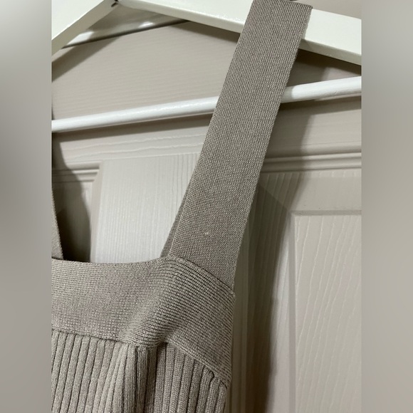 Forever 21 Midi Ribbed Knit Sweater Dress with cross straps - Picture 6 of 8